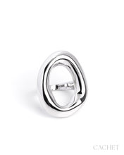 Load image into Gallery viewer, Whirl - Size 10 - Rhodium