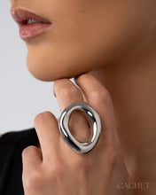 Load image into Gallery viewer, Whirl  - Size 10 -  Rhodium
