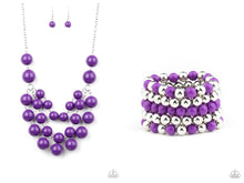 Load image into Gallery viewer, Purple Set (necklace &amp; bracelets)
