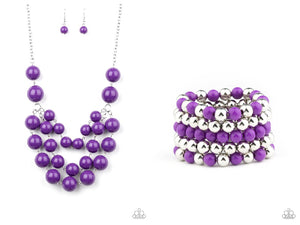 Purple Set (necklace & bracelets)