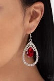 Trendsetting Twinkle Red Earring
