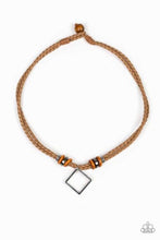 Load image into Gallery viewer, Pier Square Brown Urban Necklace
