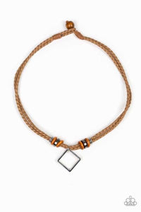 Pier Square Brown Urban Necklace